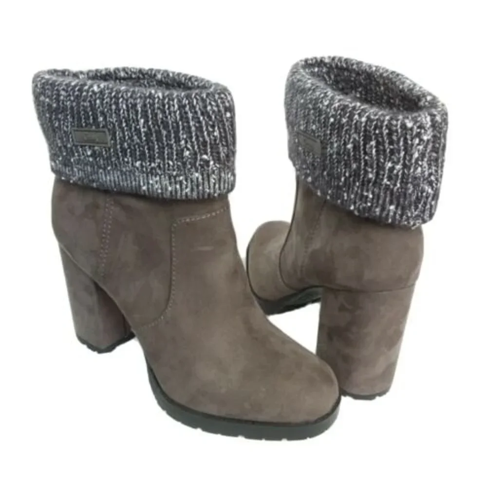 Circus Sam Edelman Carter Faux Suede Sweater Top Boots 10
